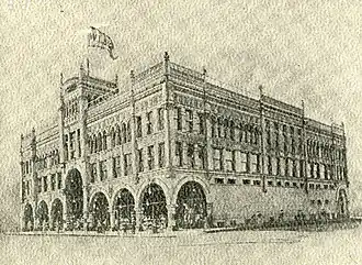 De oorspronkelijke winkel, die in 1903 werd verwoest