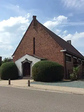 Ingang Sint-Engelbertuskerk Wemmel