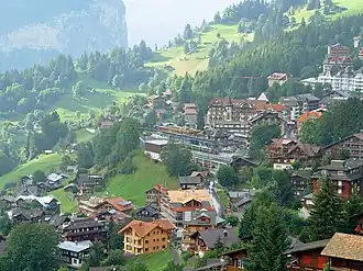 Wengen vanuit het zuiden gezien