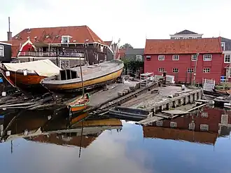 De scheepswerf Nieuwboer in Spakenburg anno 2012