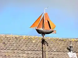 Afbeelding van de Zuidwalbotter bij de werf Nieuwboer