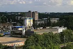 Voormalige betonfabriek Wernink gelegen aan de Oude Rijn (gesloten in 2013)