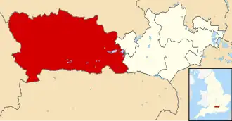 Kaart van West Berkshire