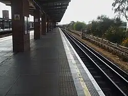 Het noordelijke eilandperron