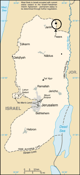 De Westelijke Jordaanoever.