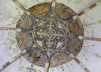 Sluitring in een van de gewelven