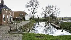 Haventje van Westeremden, waar het Westeremdermaar eindigt