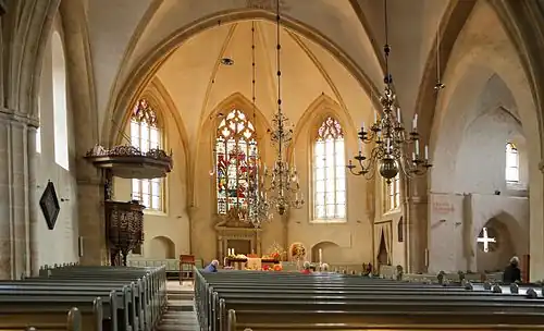Interieur van deze kerk