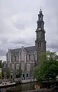 Westerkerk, zijde Prinsengracht. Foto:&nbsp;bmz.amsterdam.nl