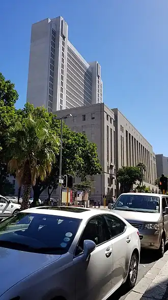 Het gebouw van de Provinciale Wetgevende Macht van de West-Kaap