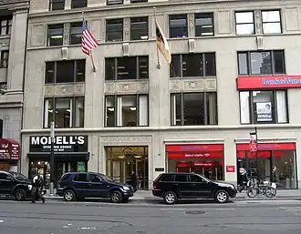 Vroeger hoofdkwartier op Broadway, New York