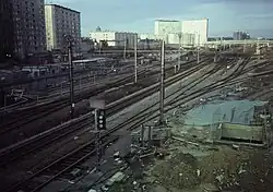 Treinstation "Brussel-West" in 1986.