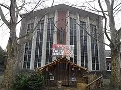 De kerk in de winter