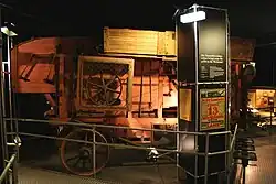 Dorsmachine tijdens de landbouwmechanisatie