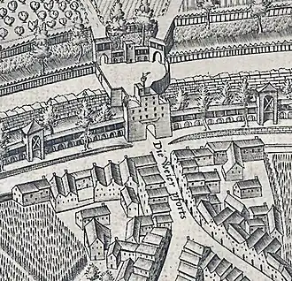 Zicht op Keulen uit die tijd, door Arnold Mercator