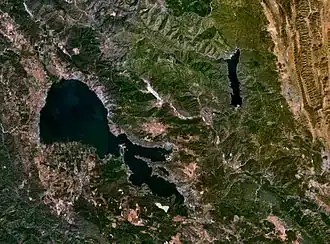 Satellietfoto van Clear Lake