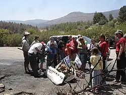 Plaats van de Katjoesja-inslag in 2006