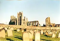 Whitby Abbey vanaf de overkant