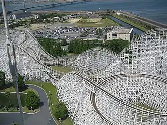 Luchtfoto van White Cyclone