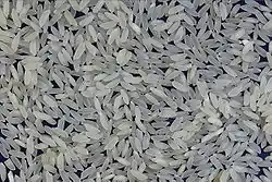 Gepelde en geslepen rijst