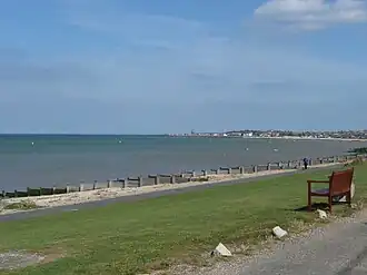 Strand van Seasalter, met uitzicht op Whitstable