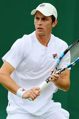 Whittington tijdens Wimbledon, 2017