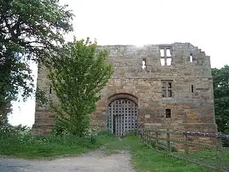 Restanten van het kasteel