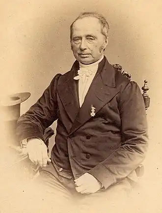 Wiardus Willem Buma met ridderorde in 1869
