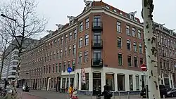 Wibautstraat 48 (links), hoek Blasiusstraat (rechts); 2019.