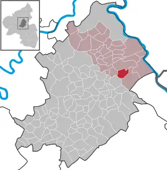 Kaart van Wiebelsheim