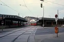 Het station in juli 1977, ruim een jaar voor de komst van de metro.