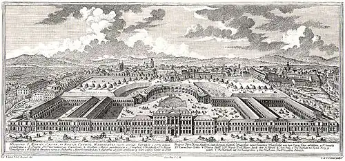 Hofstallungen, Wenen, Oostenrijk (1720; tegenwoordig het MuseumsQuartier)