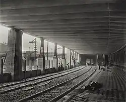 Het station kort voor de opening in 1901
