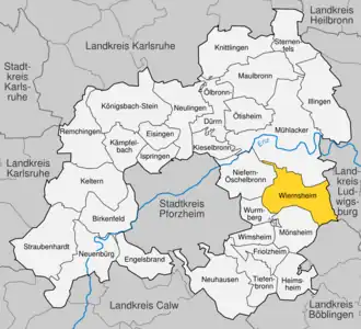 Kaart van Wiernsheim