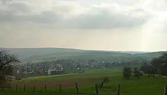 Gezicht op Wiershausen vanuit het noordoosten