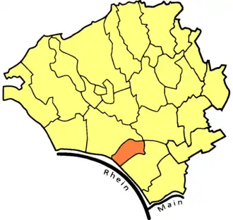 Kaart van Mainz-Amöneburg