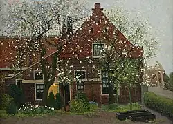 Huisje te Loenen in het voorjaar