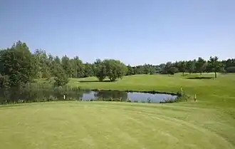 De golfbaan in de Berendock