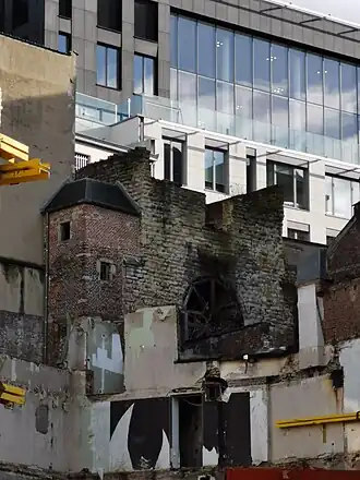 Zicht op de Plebaantoren vanuit de De Lignestraat (2021)