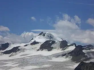 De Wildspitze vormt de hoogste berg van de Oostelijke Rätische Alpen
