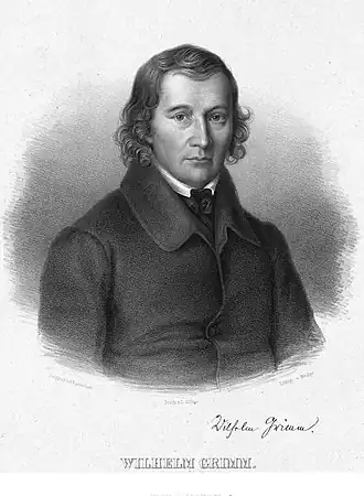 Portret Wilhelm Grimm, 1840