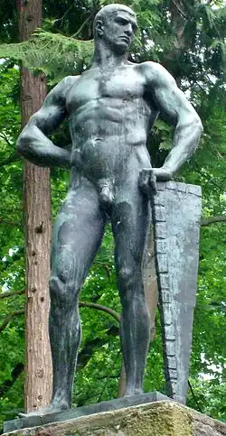 Standbeeld Coriolanus in Plau am See door Wilhelm Wandschneider (1903)