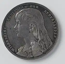 1893 erepenning koningin Wilhelmina