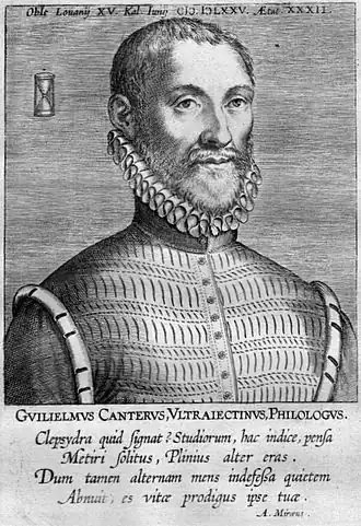 Willem Canter Gravure van Philip Galle, omstreeks 1700