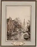 Willem Hekking tekende de brug rond 1865