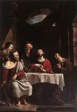 Christus bij de discipelen van Emmaüs in de Onze-Lieve-Vrouwekathedraal