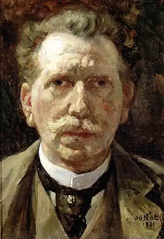 Willem van der Nat: zelfportret (1921)