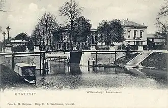 De Willemsbrug rond 1900 vanuit het zuidwesten gezien