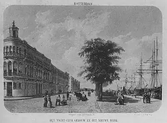 Willemskade midden 19e eeuw