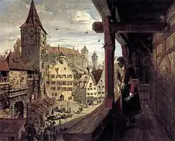Albrecht Duerer on the Balcony of his House, 1854, Scottish National Gallery, Edinburgh